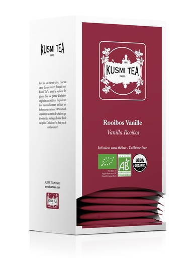 Kusmi Tea Rooibos Vanille Bio - 25 Zakjes